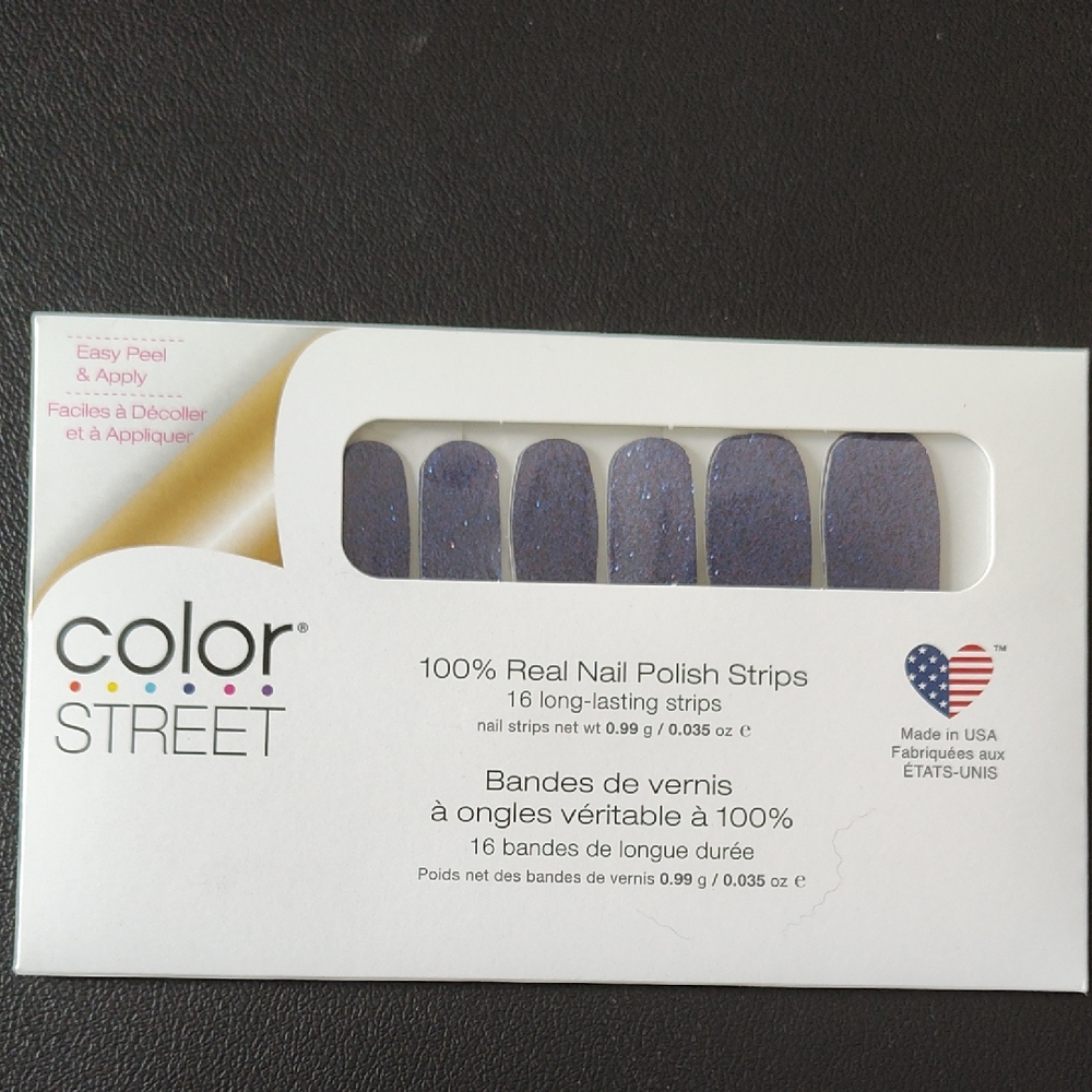 Color Street Glittery Purple Nail Strips